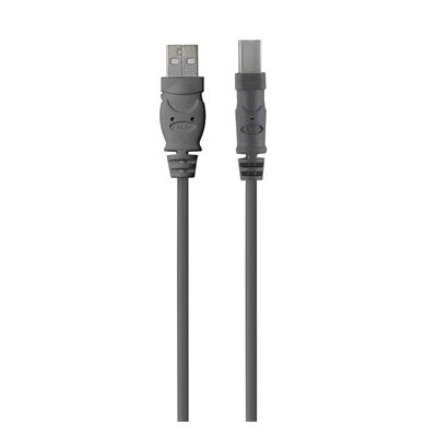 Belkin USB 2.0 A - USB 2.0 B, 3m USB-kabel USB A USB B Grijs