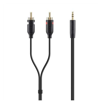 Belkin F3Y116BT2M audio kabel 2 m 2 x RCA 3.5mm Zwart