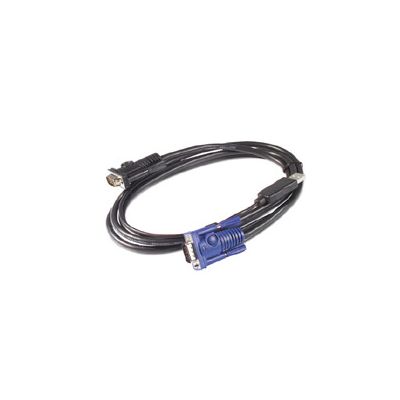 APC AP5257 toetsenbord-video-muis (kvm) kabel Zwart 3,66 m