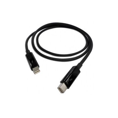 QNAP CAB-TBT20M Thunderbolt-kabel 1 m Zwart