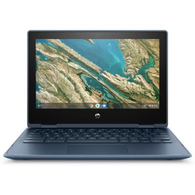 HP Chromebook x360 11 G3 EE Intel® Celeron® N4020 29,5 cm (11.6") Touchscreen HD 4 GB LPDDR4-SDRAM 32 GB eMMC Wi-Fi 5 (802.11ac) ChromeOS Blauw