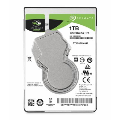 Seagate Barracuda Pro interne harde schijf 1 TB 7200 RPM 128 MB 2.5" SATA III