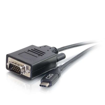 C2G 82387 video kabel adapter 0,9 m USB Type-C VGA (D-Sub) Zwart