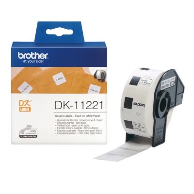 Brother DK-11221 labelprinter-tape Zwart op wit