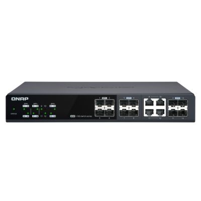 QNAP QSW-M1204-4C netwerk-switch Managed 10G Ethernet (100/1000/10000) Zwart