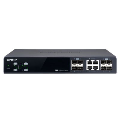 QNAP QSW-M804-4C netwerk-switch Managed 10G Ethernet (100/1000/10000) Zwart