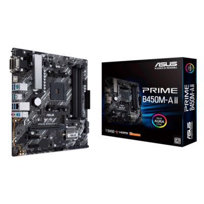ASUS PRIME B450M-A II AMD B450 Socket AM4 micro ATX