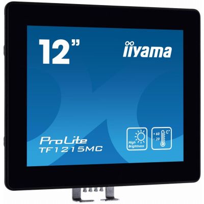 iiyama TF1215MC-B1 computer monitor 30,7 cm (12.1") 1024 x 768 Pixels LCD Touchscreen Zwart