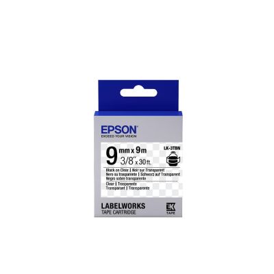 Epson Transparent Tape - LK-3TBN Clear Blk/Clear 9/9