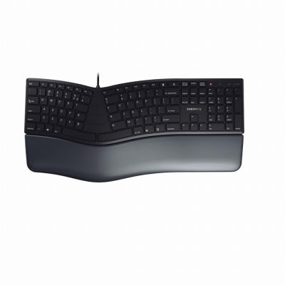 CHERRY KC 4500 ERGO toetsenbord Universeel USB QWERTY Amerikaans Engels Zwart