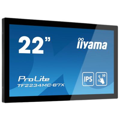 iiyama ProLite TF2234MC-B7X computer monitor 54,6 cm (21.5") 1920 x 1080 Pixels Full HD LED Touchscreen Multi-gebruiker Zwart