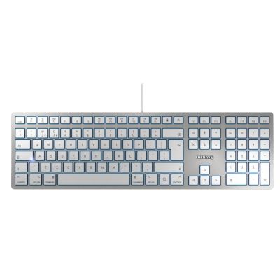 CHERRY KC 6000 SLIM FOR MAC toetsenbord Kantoor USB QWERTY Brits Engels Zilver