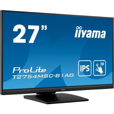 iiyama ProLite T2754MSC-B1AG computer monitor 68,6 cm (27") 1920 x 1080 Pixels Full HD LED Touchscreen Multi-gebruiker Zwart