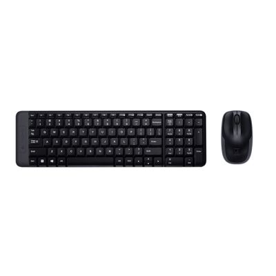 Logitech Wireless Combo MK220 toetsenbord Inclusief muis USB Frans Zwart