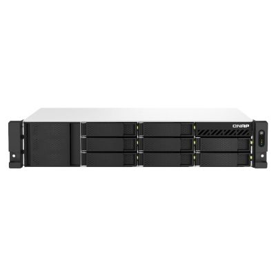 QNAP TS-864EU-8G data-opslag-server NAS Rack (2U) Intel® Celeron® 8 GB DDR4 0 TB QNAP Turbo System Zwart