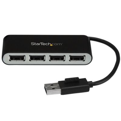 StarTech.com 4-poorts draagbare USB 2.0 hub met geïntegreerde kabel