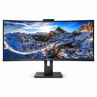 Philips P Line 346P1CRH/00 LED display 86,4 cm (34") 3440 x 1440 Pixels UltraWide Quad HD Zwart