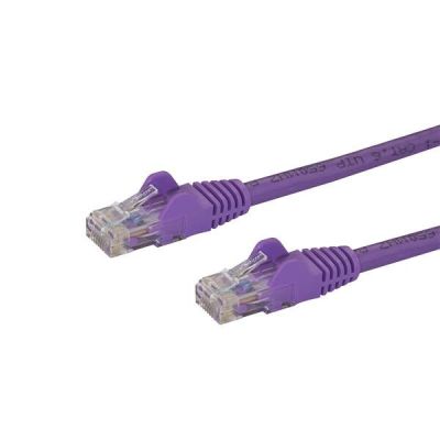 StarTech.com Cat6 netwerkkabel met snagless RJ45 connectoren UTP patchkabel paars 0,5m