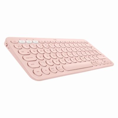 Logitech K380 Multi-Device toetsenbord Universeel Bluetooth QWERTY Engels, Italiaans Roze