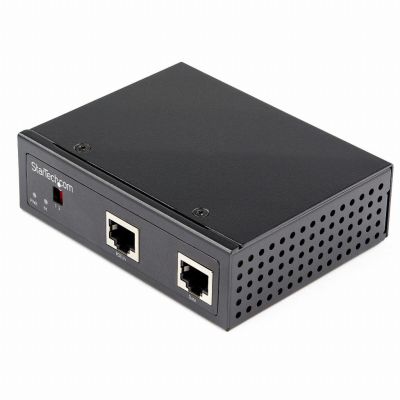 StarTech.com Industrial Gigabit PoE Splitter 90W High Speed Power over Ethernet PoE+++ Splitter 12-48V DC Splitter 802.3bt LAN/RJ45 Ultra PoE naar DC Adapter -40C tot +75C