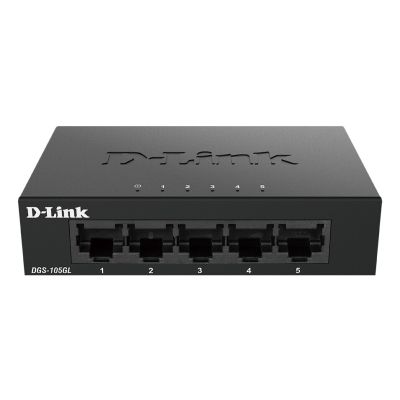 D-Link DGS-105GL/E netwerk-switch Unmanaged Gigabit Ethernet (10/100/1000) Zwart