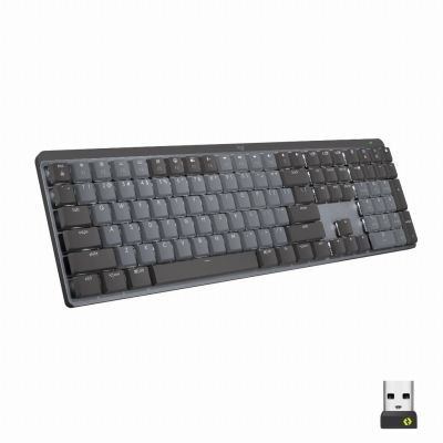 Logitech MX Mechanical toetsenbord Kantoor RF-draadloos + Bluetooth QWERTZ Zwitsers Grafiet, Grijs