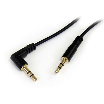 StarTech.com 1,8 m slanke 3.5mm naar rechtsgehoekte stereo audio kabel M/M