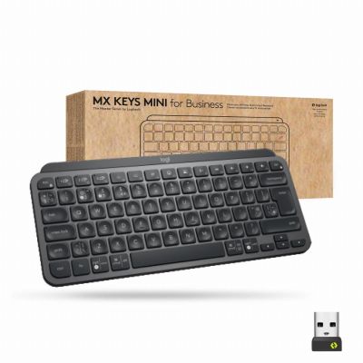 Logitech MX Keys Mini for Business toetsenbord Kantoor RF-draadloos + Bluetooth QWERTZ Zwitsers Grafiet