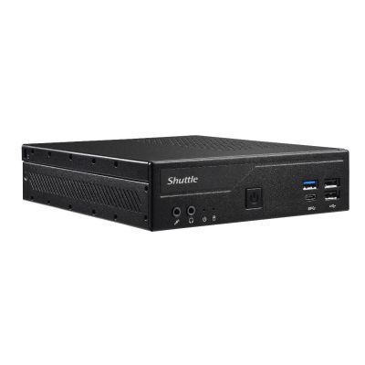 Shuttle Slim PC DH610 , S1700, 1x HDMI, 2x DP , 1x 2.5" , 2x M.2, 2x LAN (Intel 1G + 2.5G), 2x COM, 24/7 permanent gebruik, incl. VESA