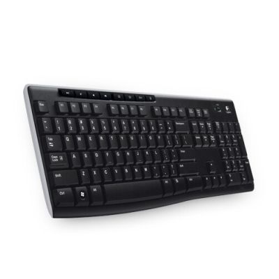 Logitech Wireless Keyboard K270 toetsenbord RF Draadloos AZERTY Frans Zwart