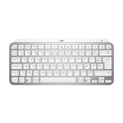 Logitech MX Keys Mini for Business toetsenbord Kantoor RF-draadloos + Bluetooth AZERTY Frans Aluminium, Wit