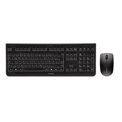 CHERRY DW 3000 toetsenbord Inclusief muis RF Draadloos AZERTY Frans Zwart