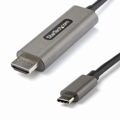 StarTech.com 2m USB-C naar HDMI Kabel 4K 60Hz met HDR10 Ultra HD USB Type-C naar 4K HDMI 2.0b Video Adapter Kabel USB-C naar HDMI HDR Monitor/Scherm Converter DP 1.4 Alt Mode HBR3