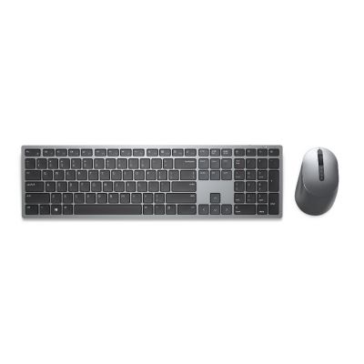 DELL KM7321W toetsenbord Inclusief muis Kantoor RF-draadloos + Bluetooth QWERTY Brits Engels Grijs, Titanium