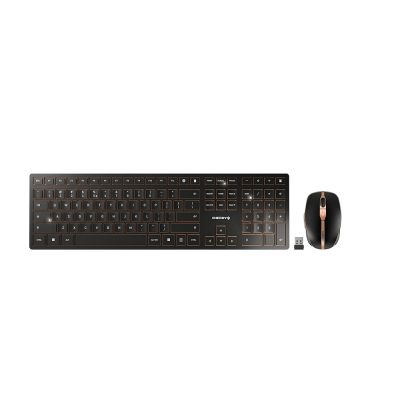 CHERRY DW 9100 SLIM toetsenbord Inclusief muis Universeel RF-draadloos + Bluetooth QWERTY Amerikaans Engels Zwart