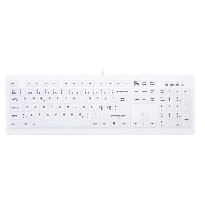 CHERRY AK-C8100F-U1-W/NOR toetsenbord Medisch USB QWERTY Noors Wit