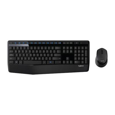 Logitech Wireless Combo MK345 toetsenbord Inclusief muis Kantoor RF Draadloos Hebreeuws Zwart