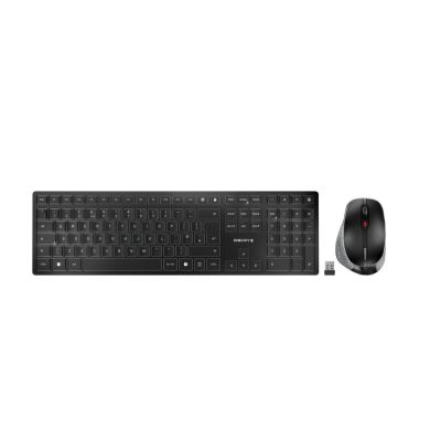 CHERRY DW 9500 SLIM toetsenbord Inclusief muis Universeel RF-draadloos + Bluetooth QWERTY Engels Zwart, Grijs