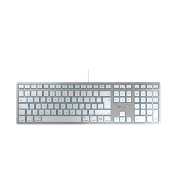 CHERRY KC 6000C FOR MAC toetsenbord Universeel USB QWERTZ Duits Zilver