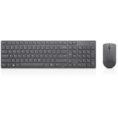 Lenovo 4X30T25785 toetsenbord Inclusief muis Thuis RF Draadloos QWERTY Amerikaans Engels Grijs