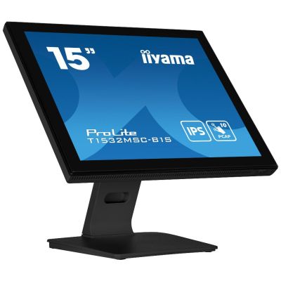 iiyama ProLite T1532MSC-B1S computer monitor 38,1 cm (15") 1024 x 768 Pixels XGA LCD Touchscreen Zwart