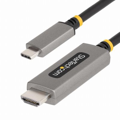 StarTech.com 1m USB-C naar HDMI Adapter Kabel, 8K 60Hz, 4K 144Hz, HDR10, USB Type-C naar HDMI 2.1 Video Converter Kabel, USB-C DP Alt Mode/USB4/Thunderbolt 3/4 Compatibel, USB-C Laptop naar HDMI Monitor