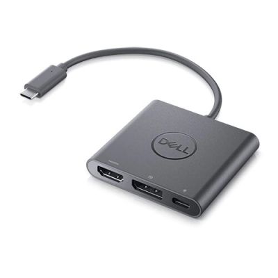 DELL adapter USB-C naar HDMI/DP met Power Pass-Through