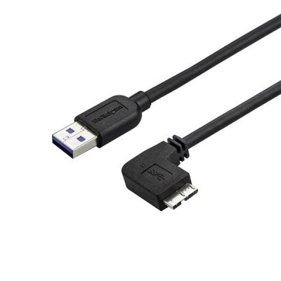 StarTech.com Slanke Micro USB 3.0 kabel haaks naar rechts 1m