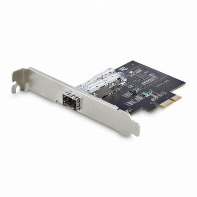 StarTech.com 1-Port GbE SFP Netwerkkaart, PCIe 2.1 x1, Intel I210-IS, 1GbE Controller, 1000BASE Koper/Glasvezel, Single-Port Gigabit Ethernet NIC, Desktop/Server Backplanes, Windows en Linux Compatibel