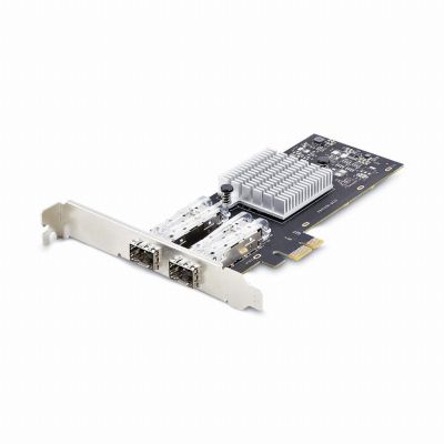 StarTech.com 2-Port GbE SFP Netwerkkaart, PCIe 2.0 x1, Intel I350-AM2 2x 1GbE Controller, 1000BASE Koper/Glasvezel, Dual-Port Gigabit Ethernet NIC, Desktop/Server Backplanes, Windows en Linux Compatibel