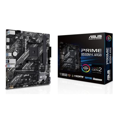 ASUS PRIME B550M-K ARGB AMD B550 Socket AM4 micro ATX