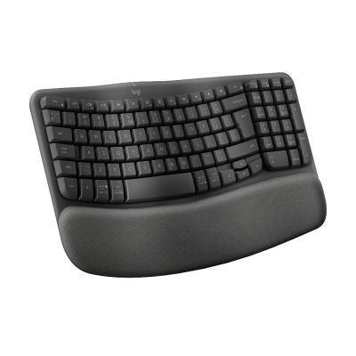 Logitech Wave Keys toetsenbord Kantoor RF-draadloos + Bluetooth AZERTY Belgisch Grafiet