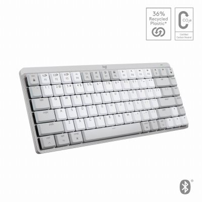 Logitech MX Mini Mechanical for Mac toetsenbord Kantoor Bluetooth QWERTZ Zwitsers Grijs, Wit