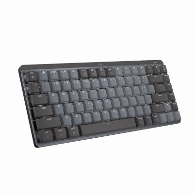 Logitech MX Mini Mechanical for Mac toetsenbord Kantoor Bluetooth QWERTZ Zwitsers Grafiet, Grijs